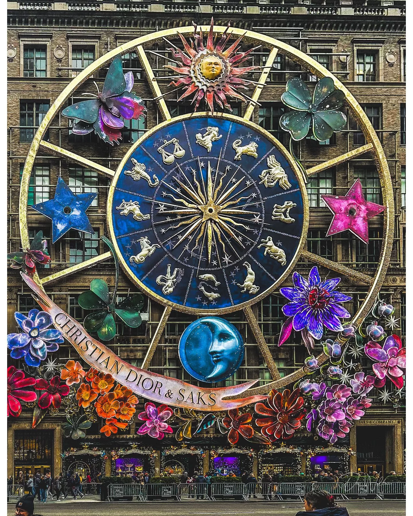 Dior at Saks zodiac window display